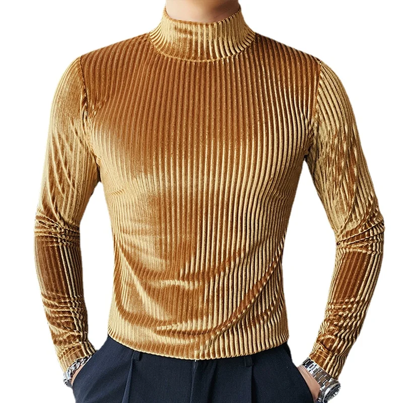 Summer Clothing Trends For Men 2026 - 2026 뉴 골드 벨벳 티셔츠 남성