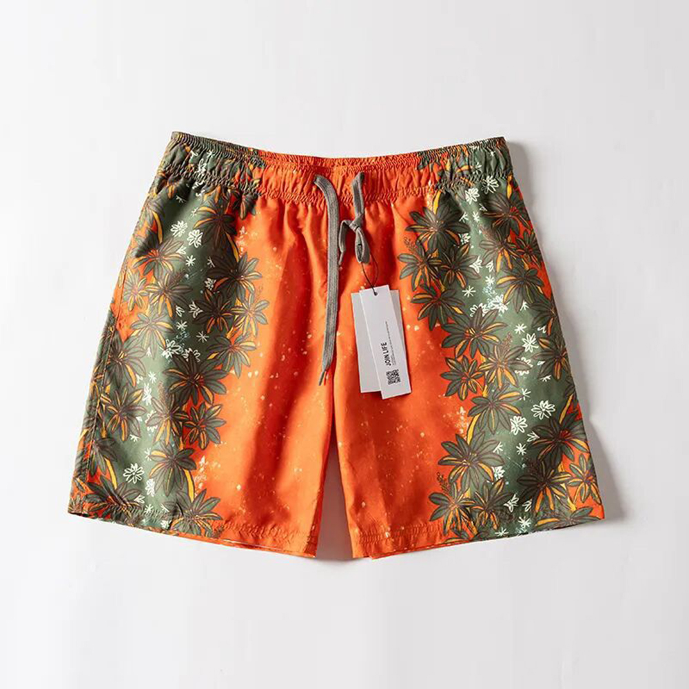 Summer Clothing Trends For Men 2026 - 남성용 컬러 블록 리프 프린트 비치