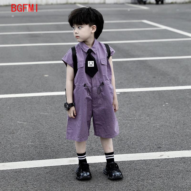 Summer Clothing Baby - 어린이 여름 반바지 작업복 카프리 소년