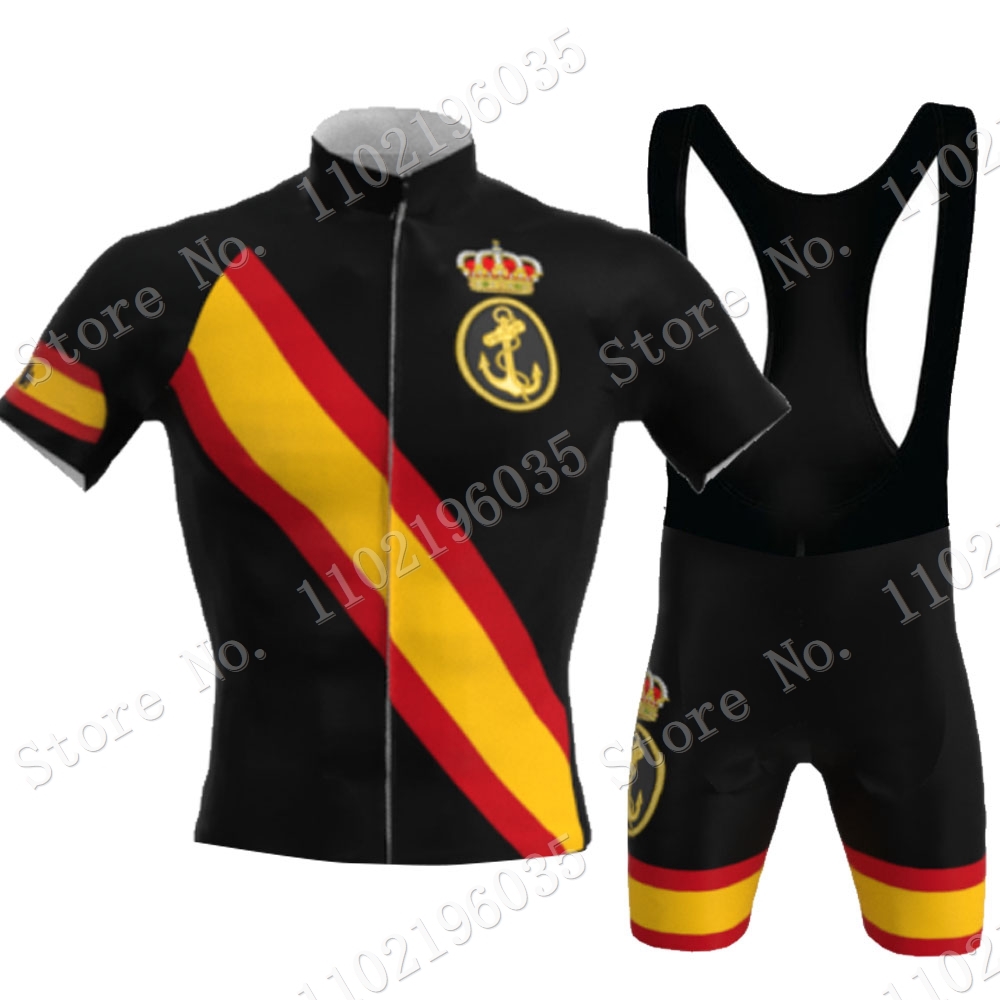 Summer Clothing In Spanish - 블랙 Armada Espana 2023 사이클링 저지