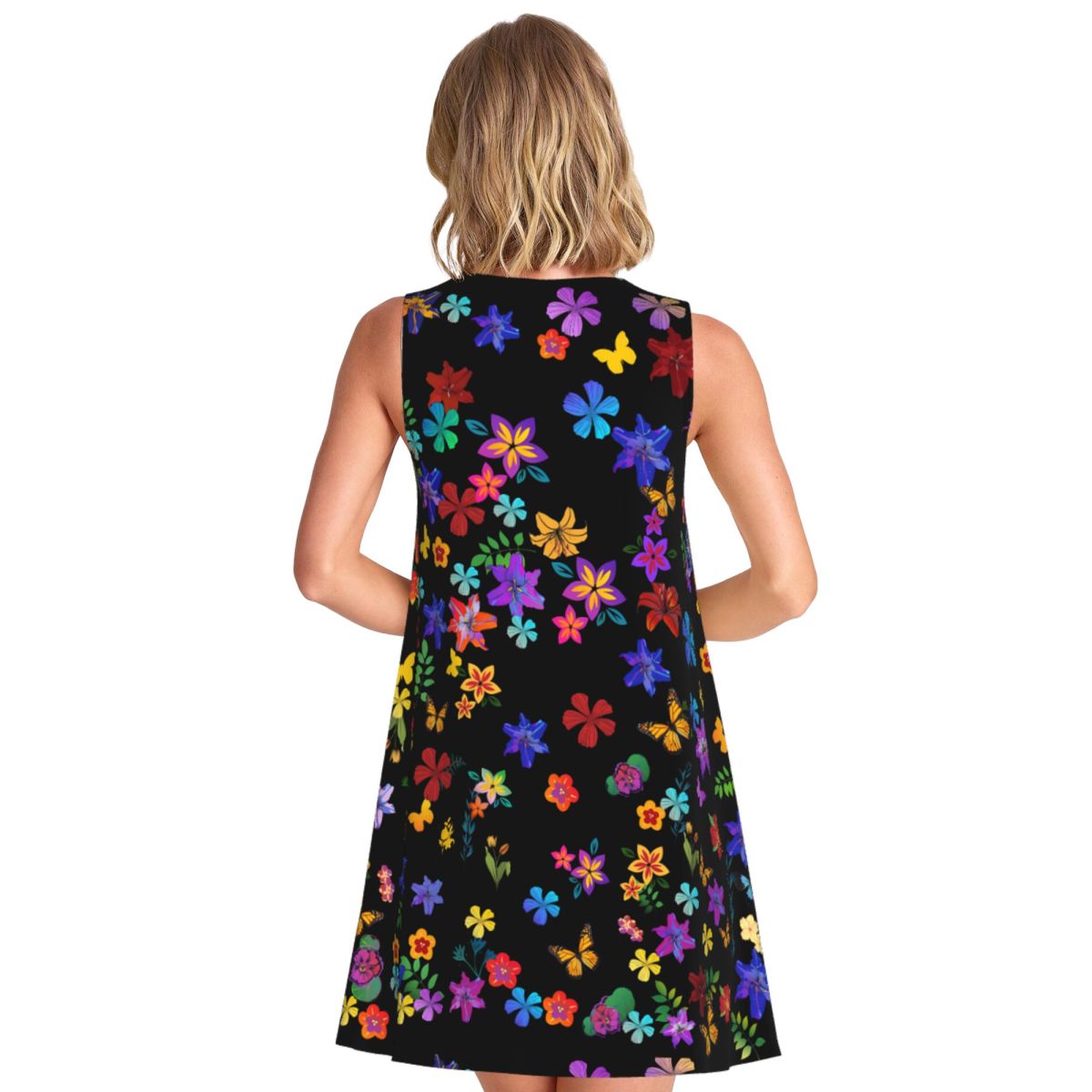 화려한 꽃무늬 캐주얼 드레스 화려한 꽃 우아한 드레스  - Summer Clothing Ideas For Women 리뷰 및 가격
