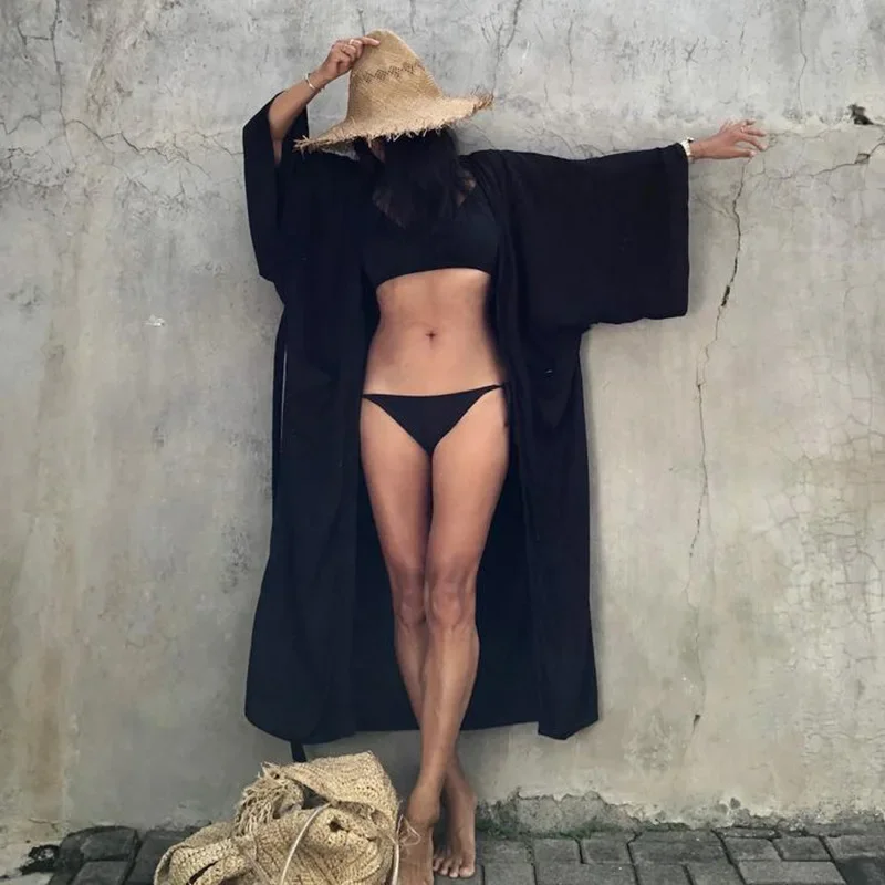 기모노 여성 비치웨어 커버업 카디건 로브 드 플라주 솔 - Summer Clothing Wraps 리뷰 및 가격