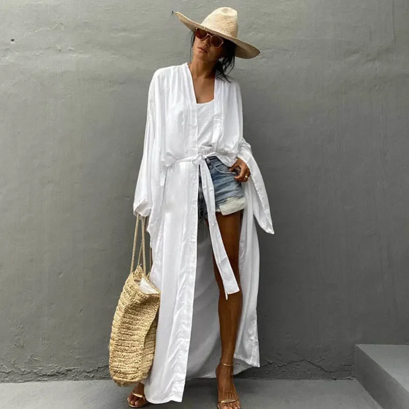 기모노 여성 비치웨어 커버업 카디건 로브 드 플라주 솔 - Summer Clothing Wraps 리뷰 및 가격
