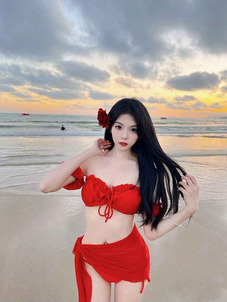 섹시한 레드 비키니 여성용 2026 패션 푸쉬업 수영복 - Bikini Set Push Up 리뷰 및 가격