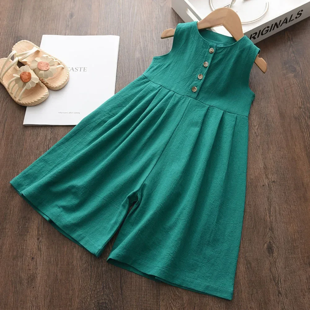 여아용 캐주얼 점프수트, 단색 의류, 민소매 의류, 3 - Summer Clothing Baby 리뷰 및 가격
