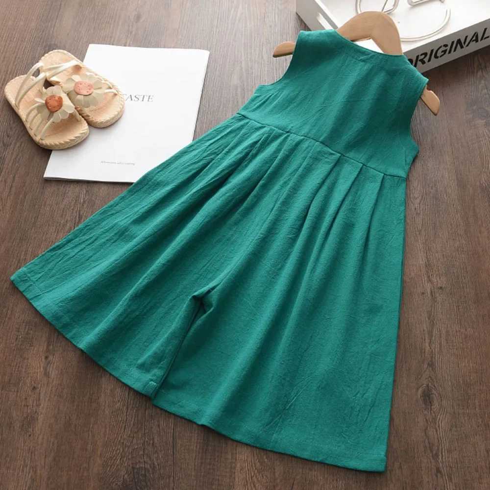 여아용 캐주얼 점프수트, 단색 의류, 민소매 의류, 3 - Summer Clothing Baby 리뷰 및 가격