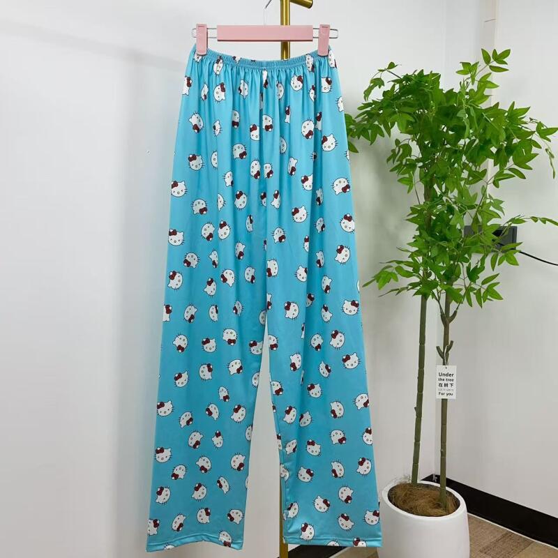 새로운 만화 캐릭터 헬로키티 여성용 루즈핏 봄 가을 홈 - Summer Cloth 리뷰 및 가격