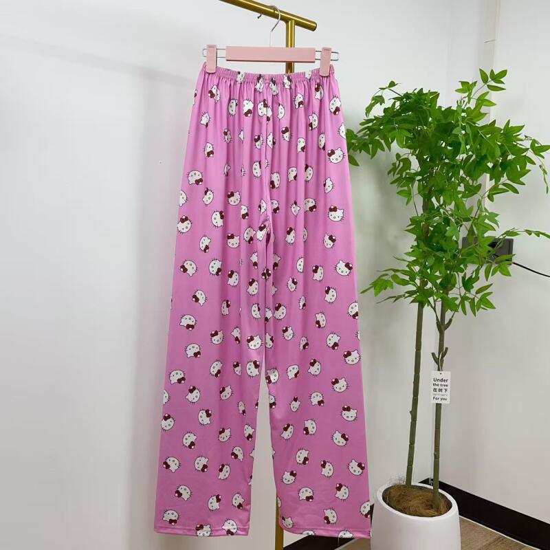 새로운 만화 캐릭터 헬로키티 여성용 루즈핏 봄 가을 홈 - Summer Cloth 리뷰 및 가격