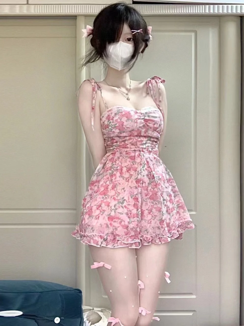 여성용 꽃 드레스 짧은 여름 원피스, 트렌디 미니 캐주 - Summer Clothing Zara 리뷰 및 가격