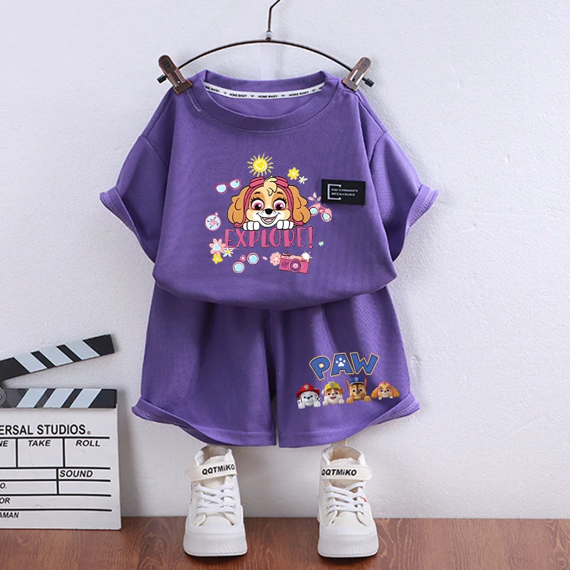 2피스 퍼피파트롤 티셔츠 체이스 스카이 아동용 반팔 반 - Summer Clothing Baby 리뷰 및 가격