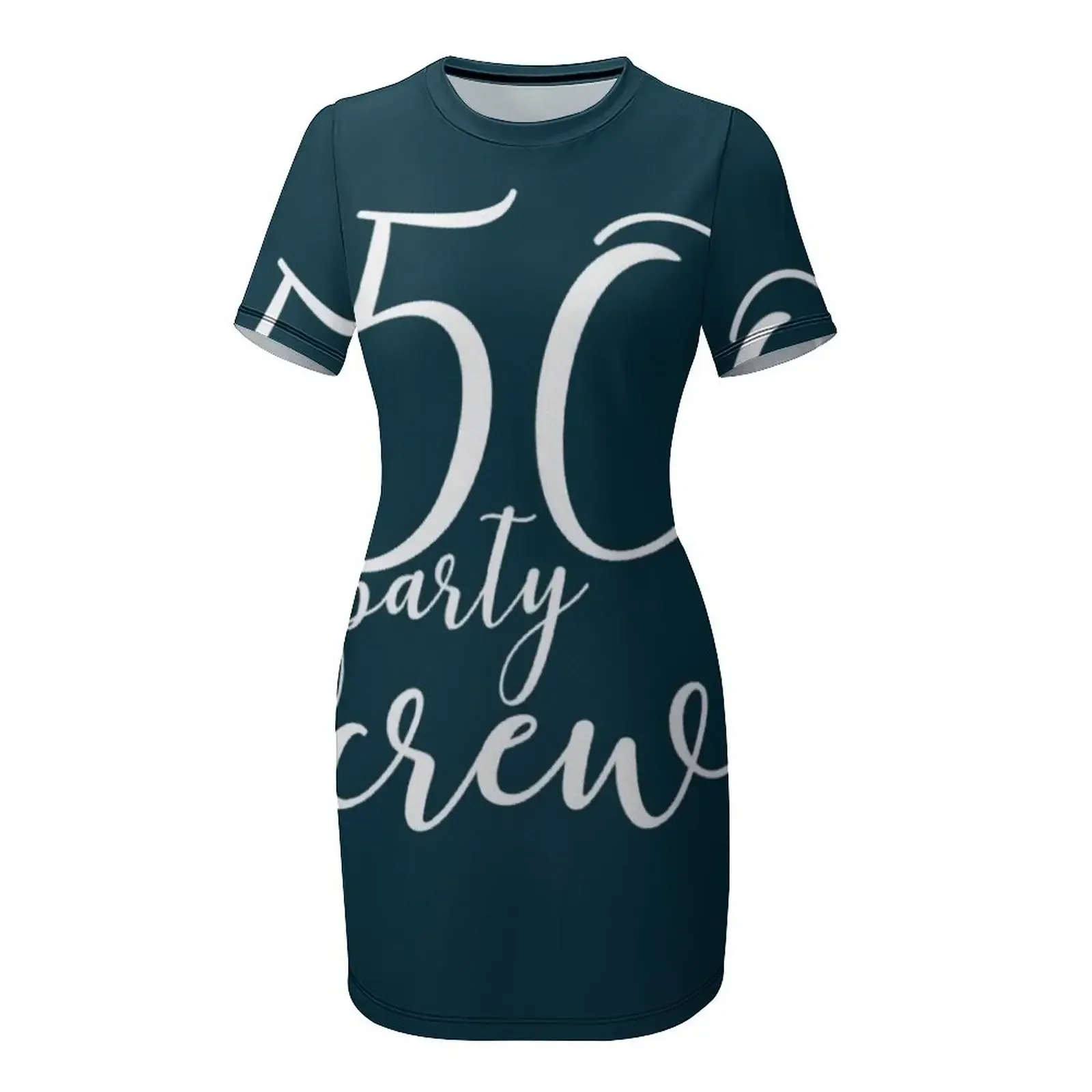50번째 생일, 파티 크루 티셔츠 반팔 드레스 여성용  - Summer Clothing Trends For Women 2026 리뷰 및 가격