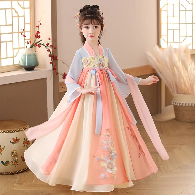 여름 어린이 Hanfu 드레스 공주 의상 어린이 파티  - Summer Clothing Baby 리뷰 및 가격