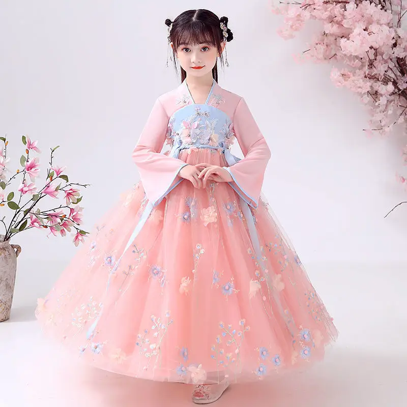 여름 어린이 Hanfu 드레스 공주 의상 어린이 파티  - Summer Clothing Baby 리뷰 및 가격
