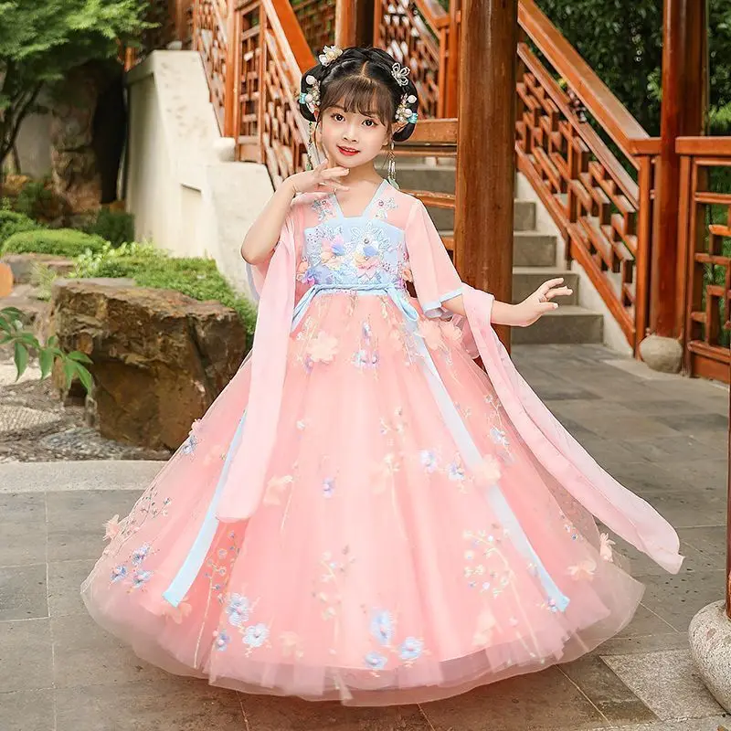 여름 어린이 Hanfu 드레스 공주 의상 어린이 파티  - Summer Clothing Baby 리뷰 및 가격